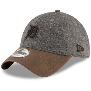 New Era Detroit Tigers Leather Tweed Strapback Hat
